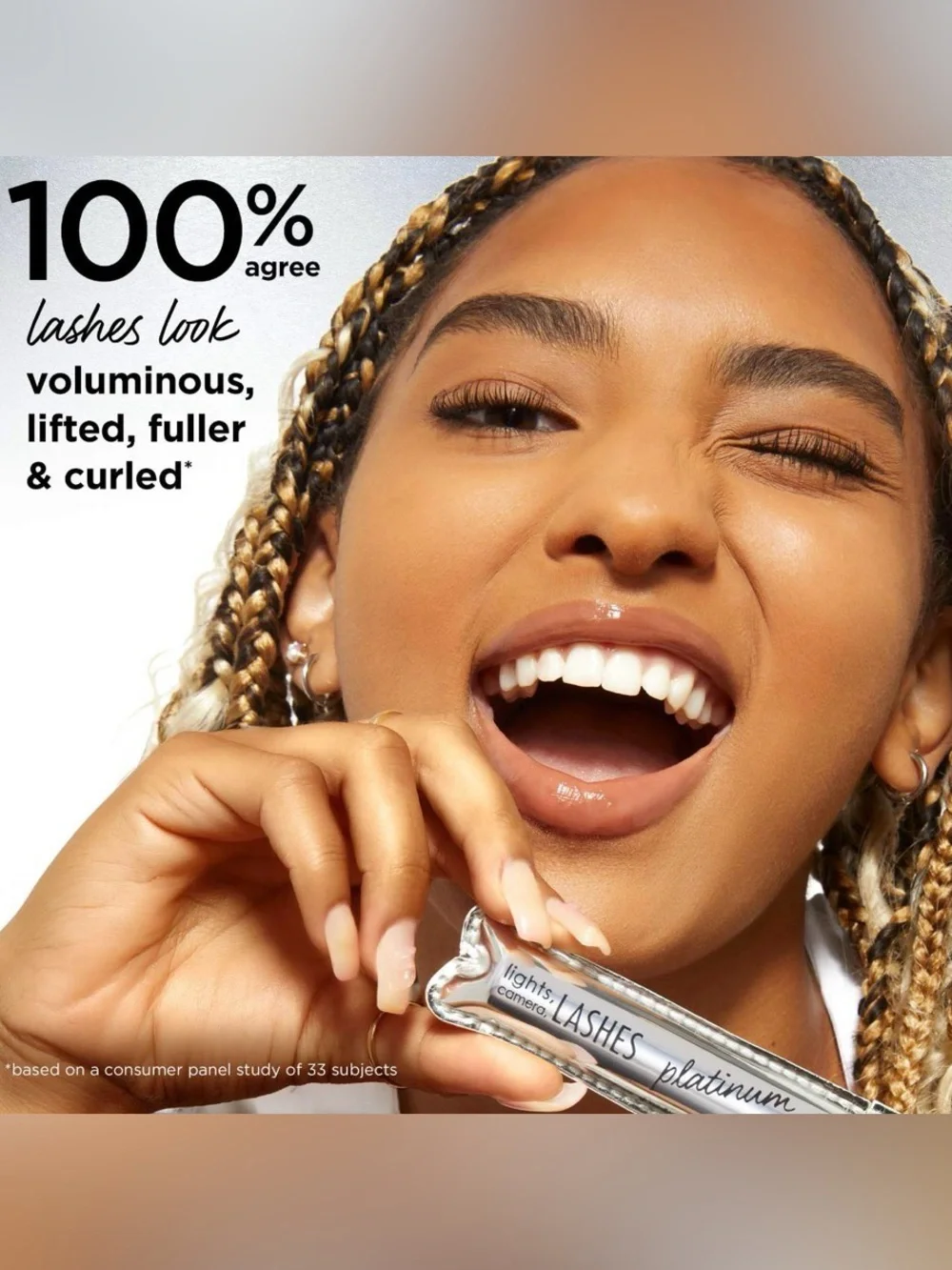 🌿TARTE lights, camera, lashes™ 4-in-1 volumizing & conditioning platinum mascara